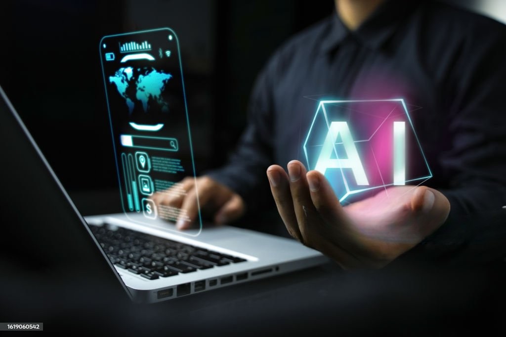un étudiant travaillant sur des outils d'intelligence artificielle