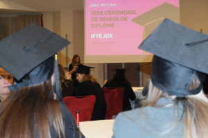 étudiantes diplômées de l'IFTE AIX à l'hôtel Aquabella 2023