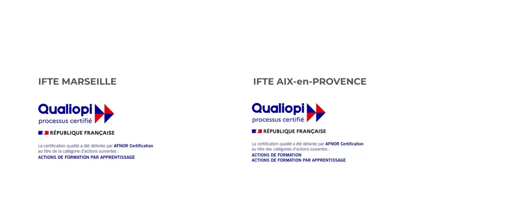 Certification Qualiopi IFTE Aix et Marseille