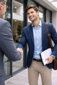 commercial terrain en alternance