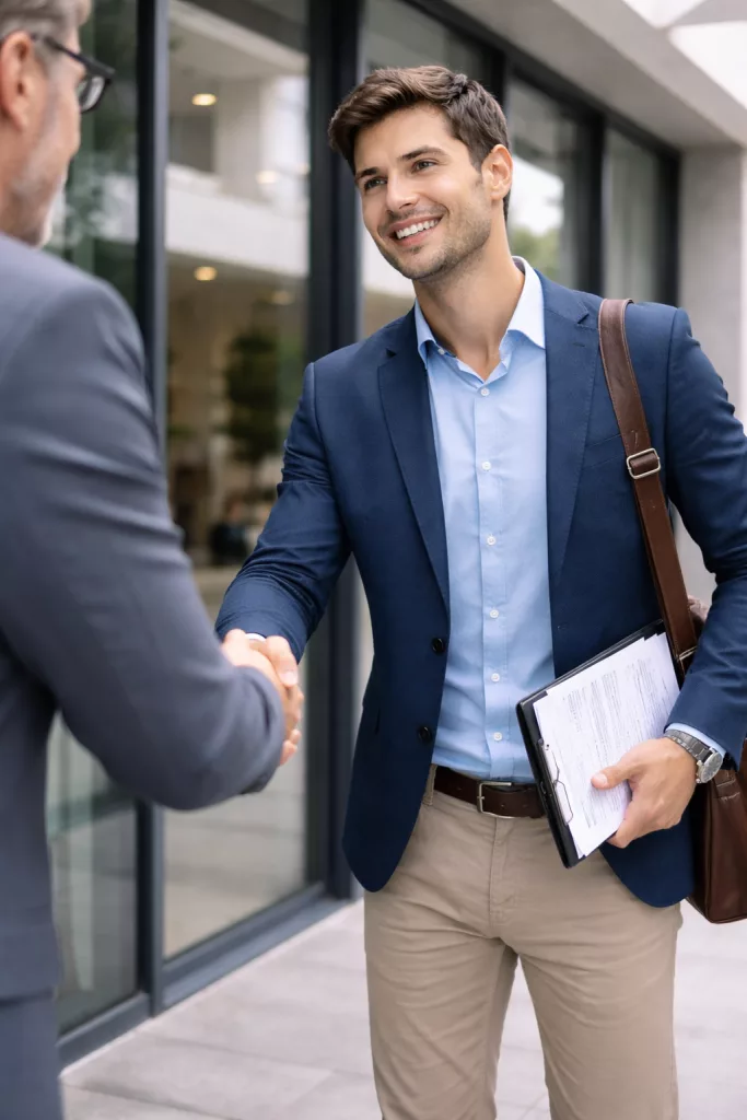 commercial terrain en alternance