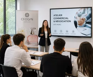 Les étudiants en BTS NDRC de l’IFTE ont participé à un atelier de professionnalisation avec Chogan afin de développer leurs compétences en négociation commerciale et relation client.