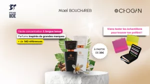 Le BDE s’associe à Chogan pour proposer aux étudiants une expérience unique autour de parfums concentrés, accessibles et inspirés des grandes marques.