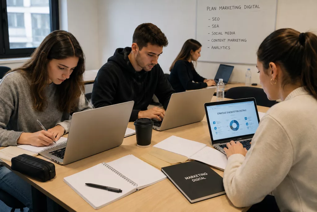 Que faire pour intégrer une formation Bac+5 en commerce et marketing digital à Aix en Provence et Marseille.